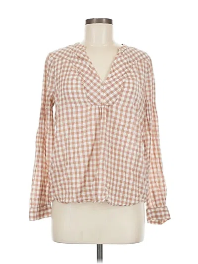 Pre-owned Holding Horses Long Sleeve Blouse In Brown