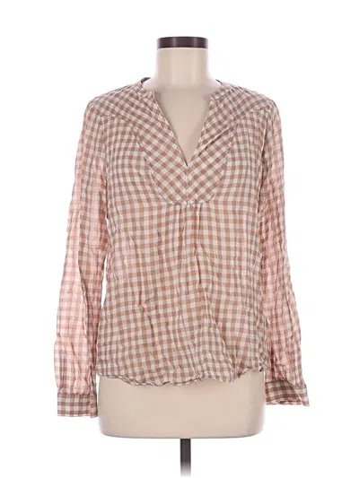 Pre-owned Holding Horses Long Sleeve Blouse In Brown