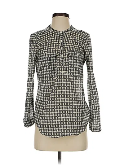 Pre-owned Holding Horses Long Sleeve Blouse In Gray