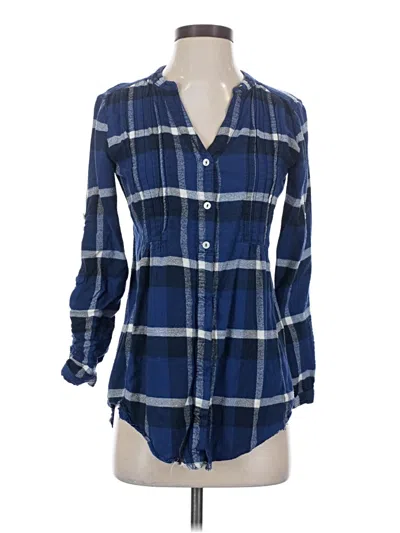 Pre-owned Holding Horses Long Sleeve Button Down Shirt In Blue