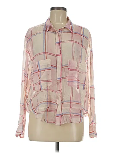 Pre-owned Holding Horses Long Sleeve Button Down Shirt In Pink