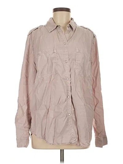 Pre-owned Holding Horses Long Sleeve Button Down Shirt In Pink