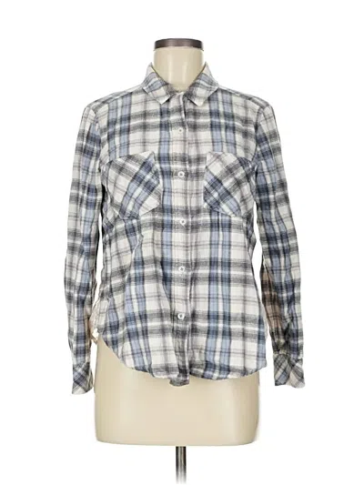 Pre-owned Holding Horses Long Sleeve Button Down Shirt In Silver