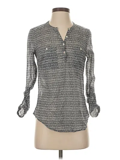 Pre-owned Holding Horses Long Sleeve Henley Shirt In Gray