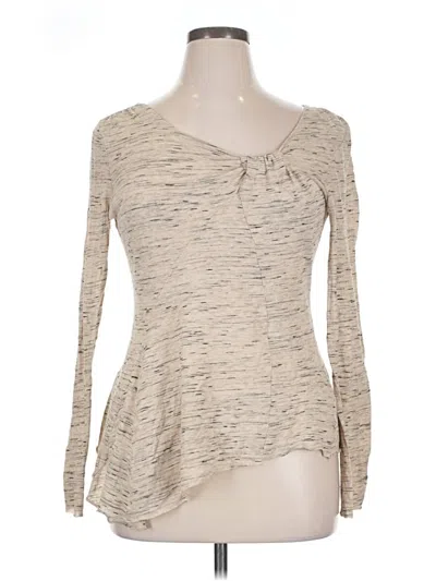 Pre-owned Holding Horses Long Sleeve T-shirt In Tan