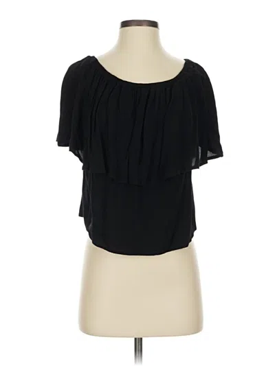 Pre-owned Holding Horses Short Sleeve Top Black Strapless Neckline Tops