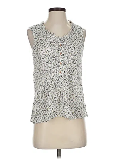 Pre-owned Holding Horses Sleeveless Blouse In White