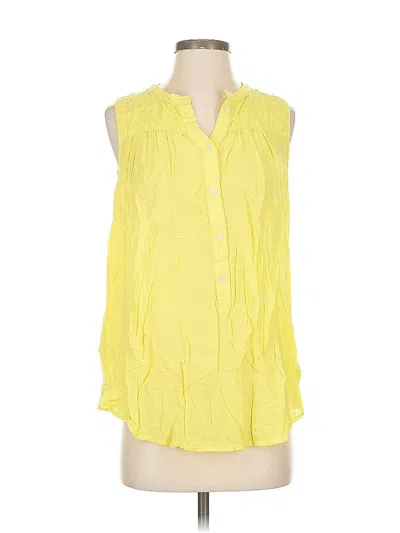 Pre-owned Holding Horses Sleeveless Blouse In Yellow