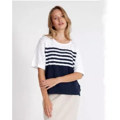 Holebrook Isabella Knitted Tee In Blue