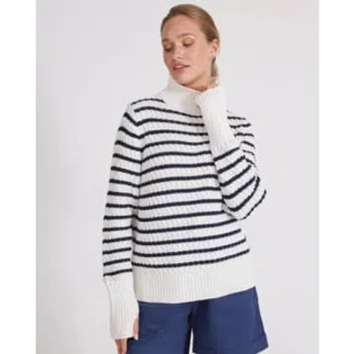 Holebrook Leah Turtle Neck Jumper In White