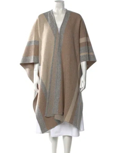 Pre-owned Holebrook Sweden Wool Striped Sweater In Neutral