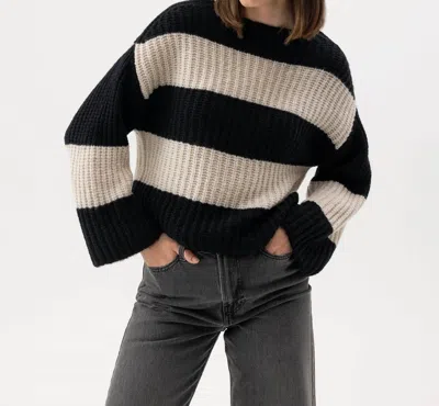 Holebrook Usa Cajsa Sweater In Black, Sandshell