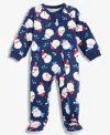 Holiday Lane Baby Cotton Santa Coveralls, Macy's Exclusive In Multi