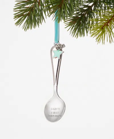 Holiday Lane Baby's First Blue Christmas Spoon 2026 Ornament, Macy's Exclusive In No Color