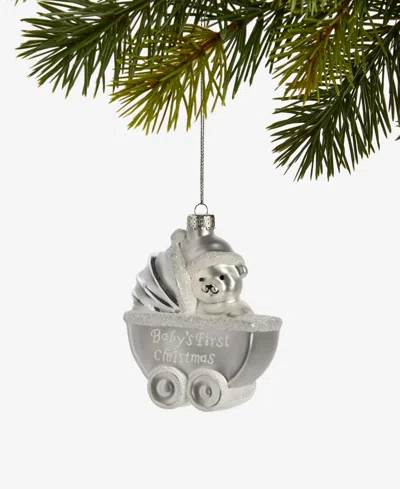 Holiday Lane Baby's First Christmas 2025 Pram Ornament, Macy's Exclusive In Transparent