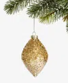Holiday Lane Berry Tones Gold Glass Drop Ornament, Macy's Exclusive In Transparent