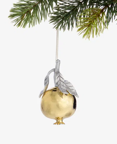 Holiday Lane Berry Tones Gold Pomegranate Ornament, Macy's Exclusive In Transparent