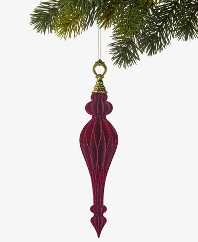 Holiday Lane Berry Tones Paper Finial Ornament, Macy's Exclusive In Transparent