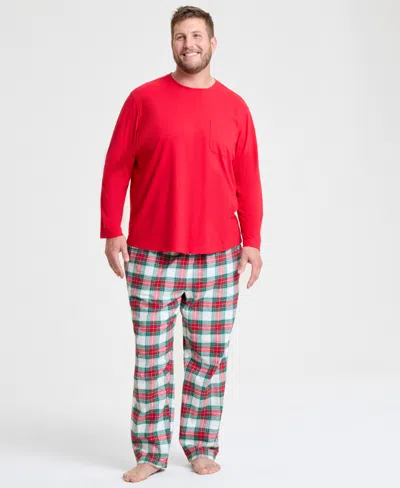 Holiday Lane Big & Tall Merry Plaid Mix It Matching Family Pajamas Set, Created For Macy's In Multi