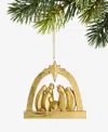 Holiday Lane Blessed Arched Nativity Scene Ornament, Macy's Exclusive In Gold