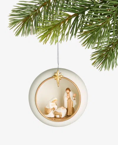 Holiday Lane Blessed Ceramic Holy Family Ornament, Macy's Exclusive In Multi