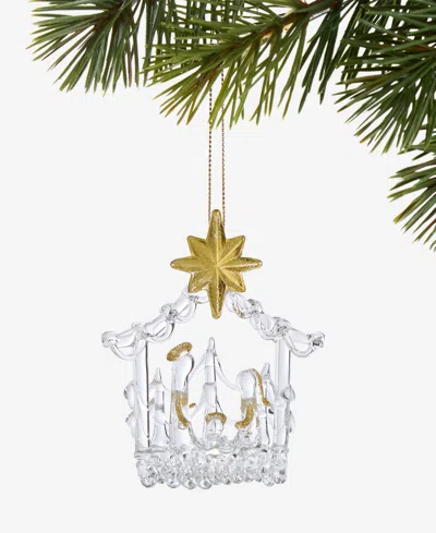Holiday Lane Blessed Glass Holy Family Ornament, Macy's Exclusive In Multi