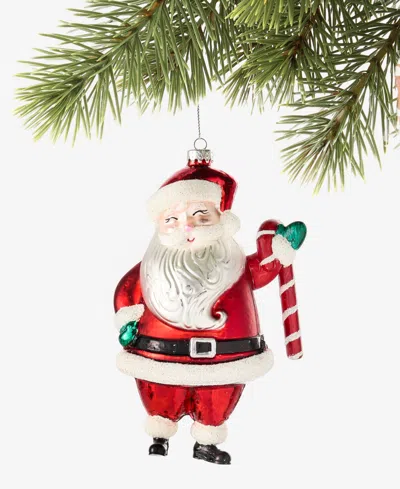 Holiday Lane Christmas Cheer Santa Ornament, Macy's Exclusive In No Color
