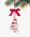 Holiday Lane Christmas Cheer Snowmen Pendant Ornament, Macy's Exclusive In Transparent