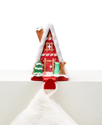 Holiday Lane Christmas Cheer White & Red Ski Home Stocking Holder, Exclusively At Macy's In No Color