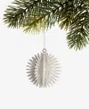 Holiday Lane Christmas Glitter Sparkling Spike Ball Ornament, Macy's Exclusive In Transparent
