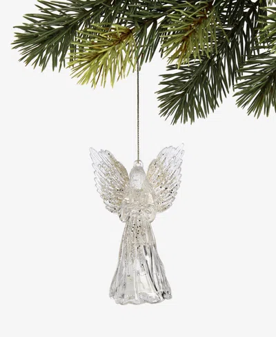 Holiday Lane Christmas Glitters Light-up Angel Ornament, Macy's Exclusive In Transparent