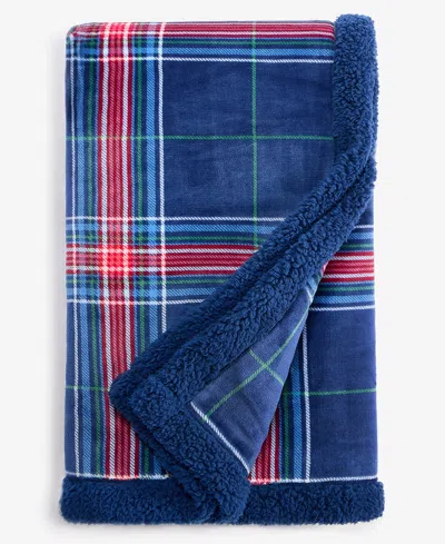 Holiday Lane Cozy Plush Throw, 50" X 60", Exclusively At Macy's
