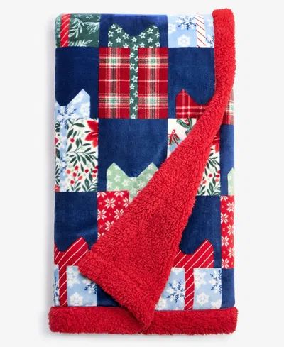 Holiday Lane Cozy Plush Throw, 50" X 60", Exclusively For Macy's