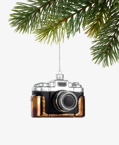 Holiday Lane Eclectic Charm Glass Camera Ornament. Macy's Exclusive In Transparent