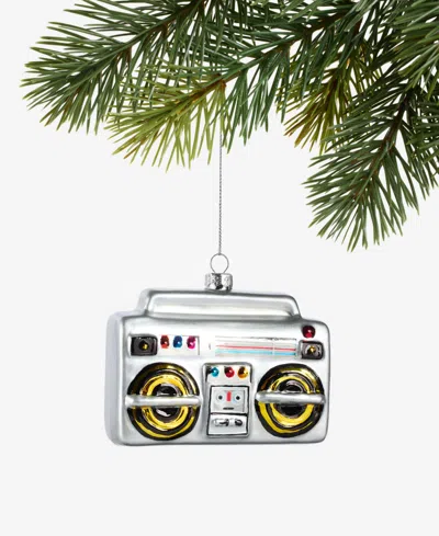Holiday Lane Eclectic Charm Glass Radio Ornament, Macy's Exclusive In Multi
