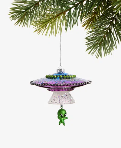 Holiday Lane Eclectic Charm Glass Ufo Ornament. Macy's Exclusive In Multi