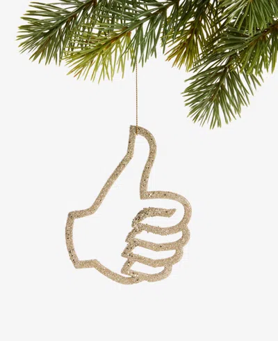 Holiday Lane Eclectic Charm Glitter Thumbs Up Ornament, Macy's Exclusive In Multi