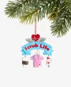 Holiday Lane Eclectic Charm Scrub Life Nurse Ornament, Macy's Exclusive In Transparent