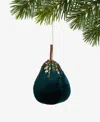 Holiday Lane Enchanted Emerald Fabric Pear Ornament, Macy's Exclusive In Multi