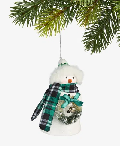 Holiday Lane Enchanted Emerald Snowman Ornament, Macy's Exclusive In Multi