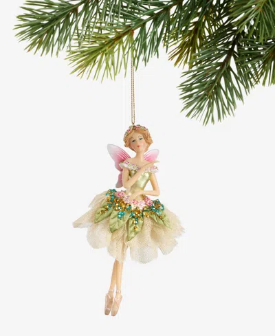 Holiday Lane Enchanted Forest Embellished Fairy Ornament, Macy's Exclusive In Transparent