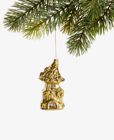Holiday Lane Enchanted Forest Glass Elf House Ornament, Macy's Exclusive In Transparent