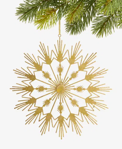 Holiday Lane Enchanted Forest Gold Starburst Ornament, Macy's Exclusive