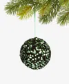 Holiday Lane Enchanted Forest Green Sequin Ball Ornament, Macy's Exclusive In Multi