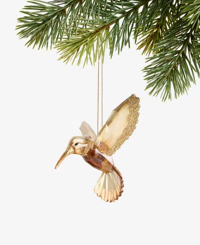 Holiday Lane Enchanted Forest Hummingbird Ornament, Macy's Exclusive In Gold