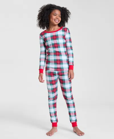 Holiday Lane Family Pajamas Kids 5-14 Merry Plaid Snug-fit Pajama Set, Macy's Exclusive In Multi