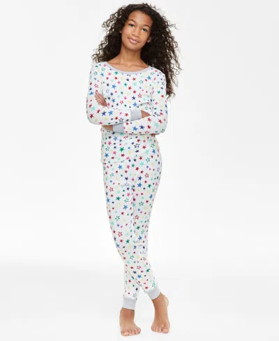 Holiday Lane Little & Big Kids Star Cotton Snug Fit Matching Family Pajamas Set, Created For Macy's In Multi Star