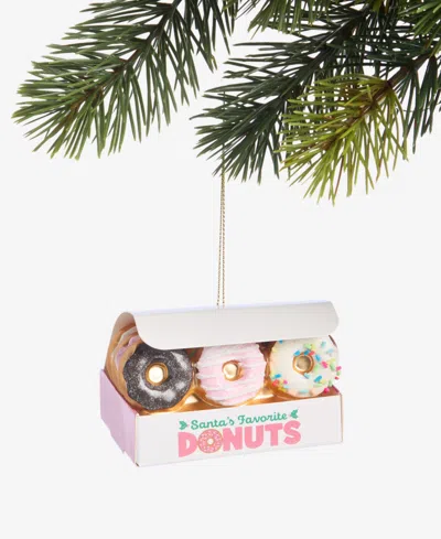Holiday Lane Foodie Donut Box Ornament, Macy's Exclusive In Pink