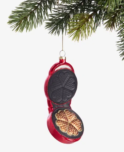 Holiday Lane Foodie Heart Waffle Maker Ornament, Macy's Exclusive In Multi