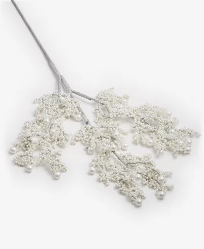 Holiday Lane Gilded Glamour Beaded Metallic Pick Ornament, Macy's Exclusive In Transparent